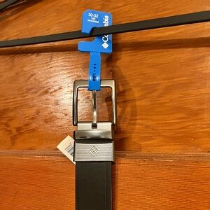 Columbia Reversible Brown / Black Belt with Polished Silver Buckle